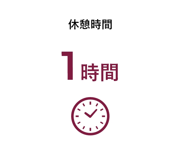 休憩時間1時間
